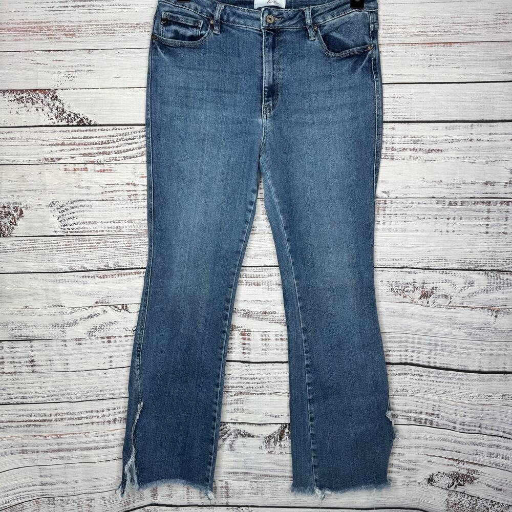 Kancan High Rise Frayed Bootcut Jeans Womens 15/31